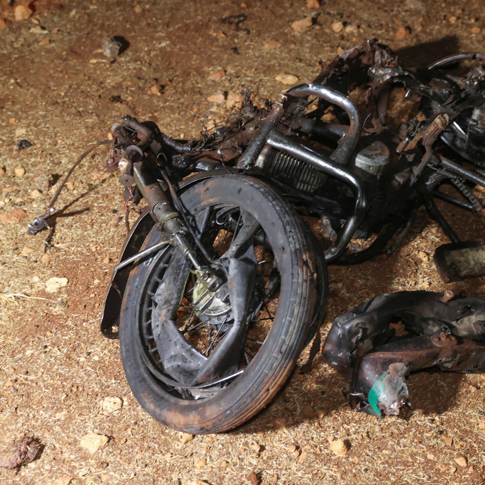 An al-Qaeda leader on a motorcycle targeted by a US drone